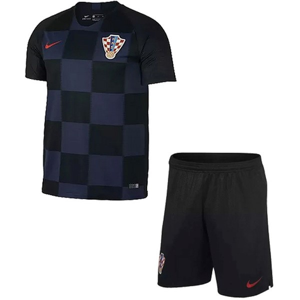 Camiseta Croacia 2ª Niño 2018 Azul